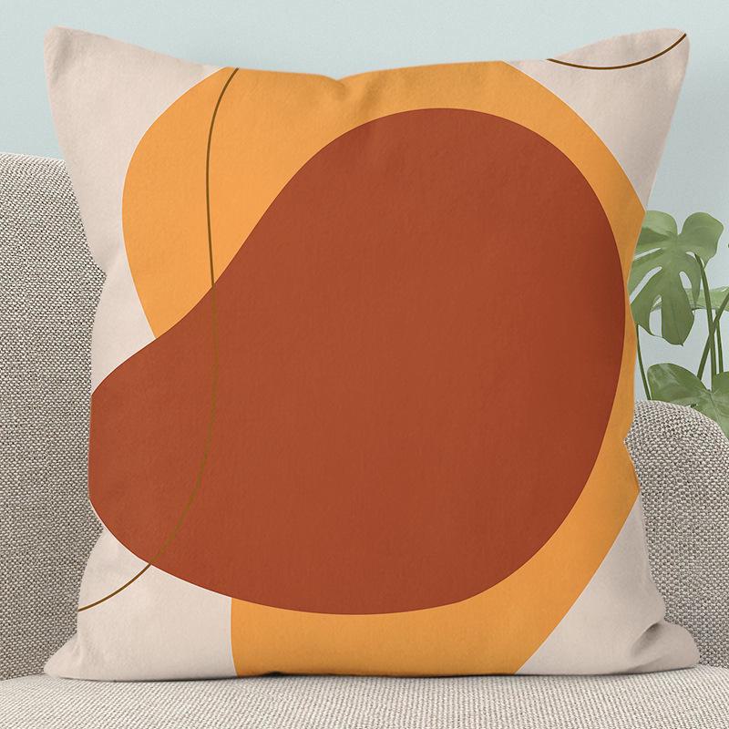 Modern Abstract Character Pillow - Removable, Washable Cushion for Sofa or Bed