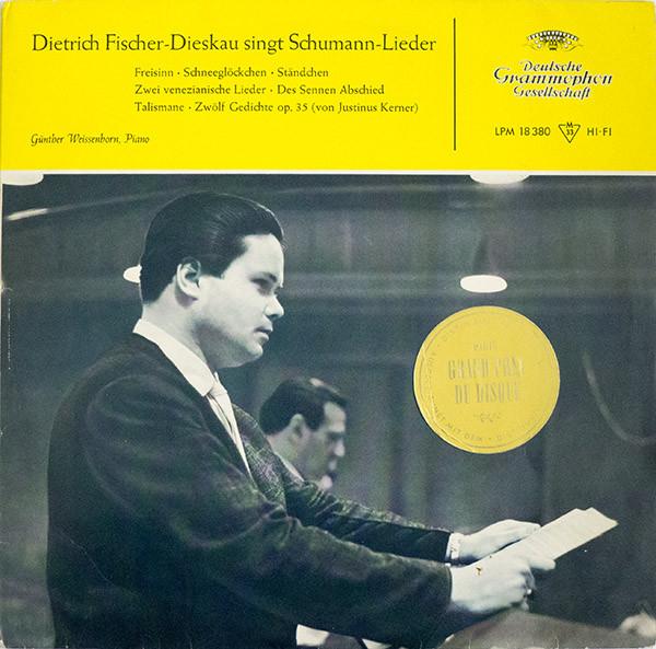 

LP Record DIETRICH FISCHERDIESKAU GNTHER Singt SchumannLieder LPM18380 Deutsche Grammo 1958 Germany Classical Used