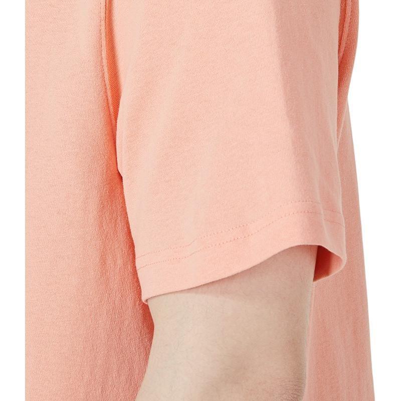 Puma T Shirts Men's Peach Pink Crew Neck Moderate Straight Fit 535400-28