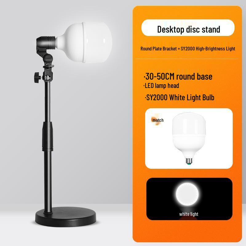 Suport de iluminare desktop profesional pentru fotografie alimentară, video indoor și live streaming