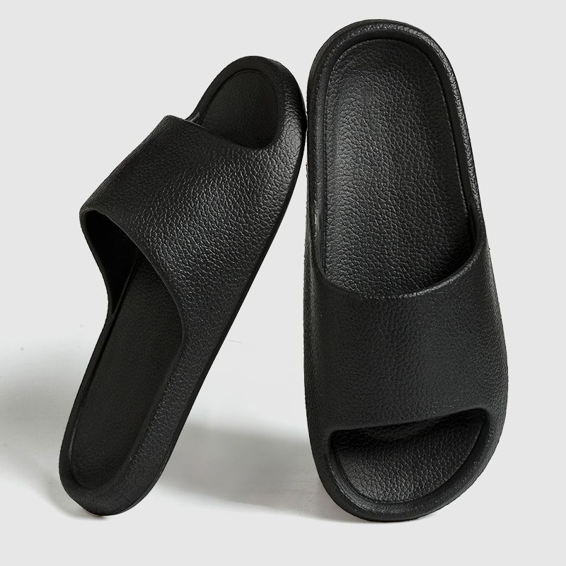 Summer thick-soled cool slippers women wear outside, step on shit sandals soft sole light couple indoor household bathroom slippers men