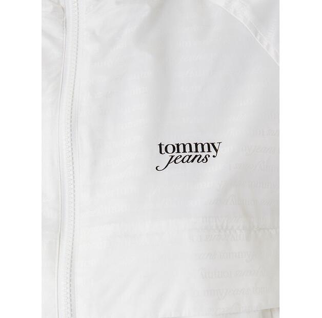 Windbreaker Tommy Jeans Jacquard DW0DW20952 Ecru, Loose Fit