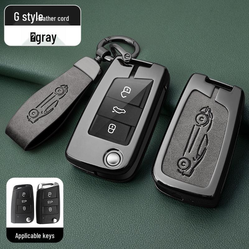 Metal Key Shell for Volkswagen Models: New Sagitar, Lavida Plus, Tayron, Tuon, Tiguan L, Bora, Magotan