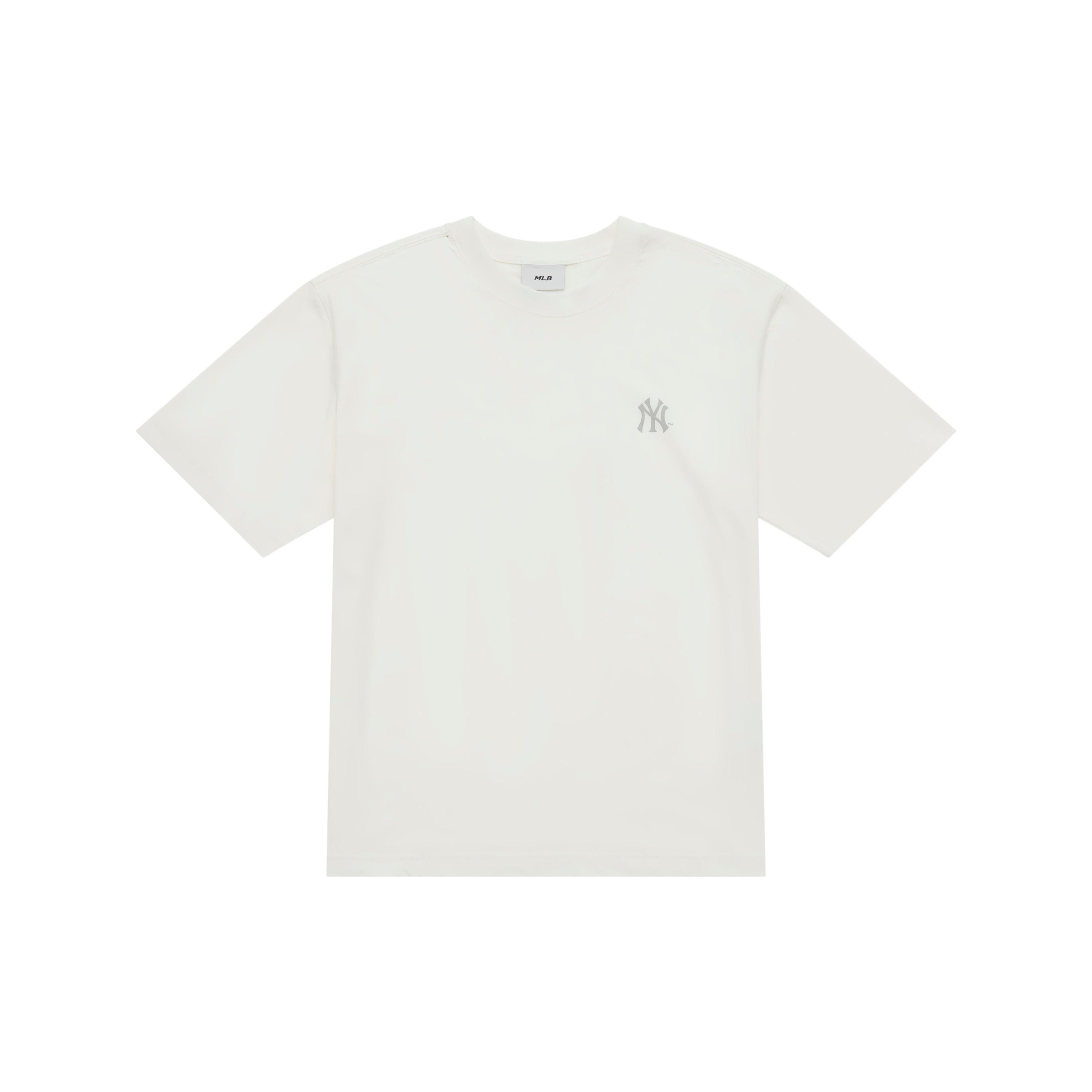 

New MLB New York Yankees Basic Collection SS25 T Shirt Unisex Ivory 3ATSB5053-50IVS XL