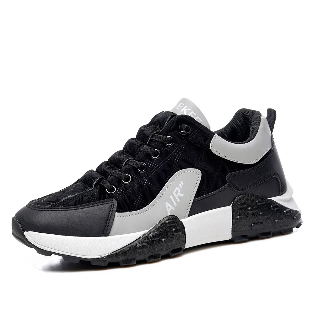 

New Men s Casual Shoes Men s Shoes Platform Men s Sneakers Plus Size 43 44 Popular Sapatos Masculine Shoes 44 чёрный