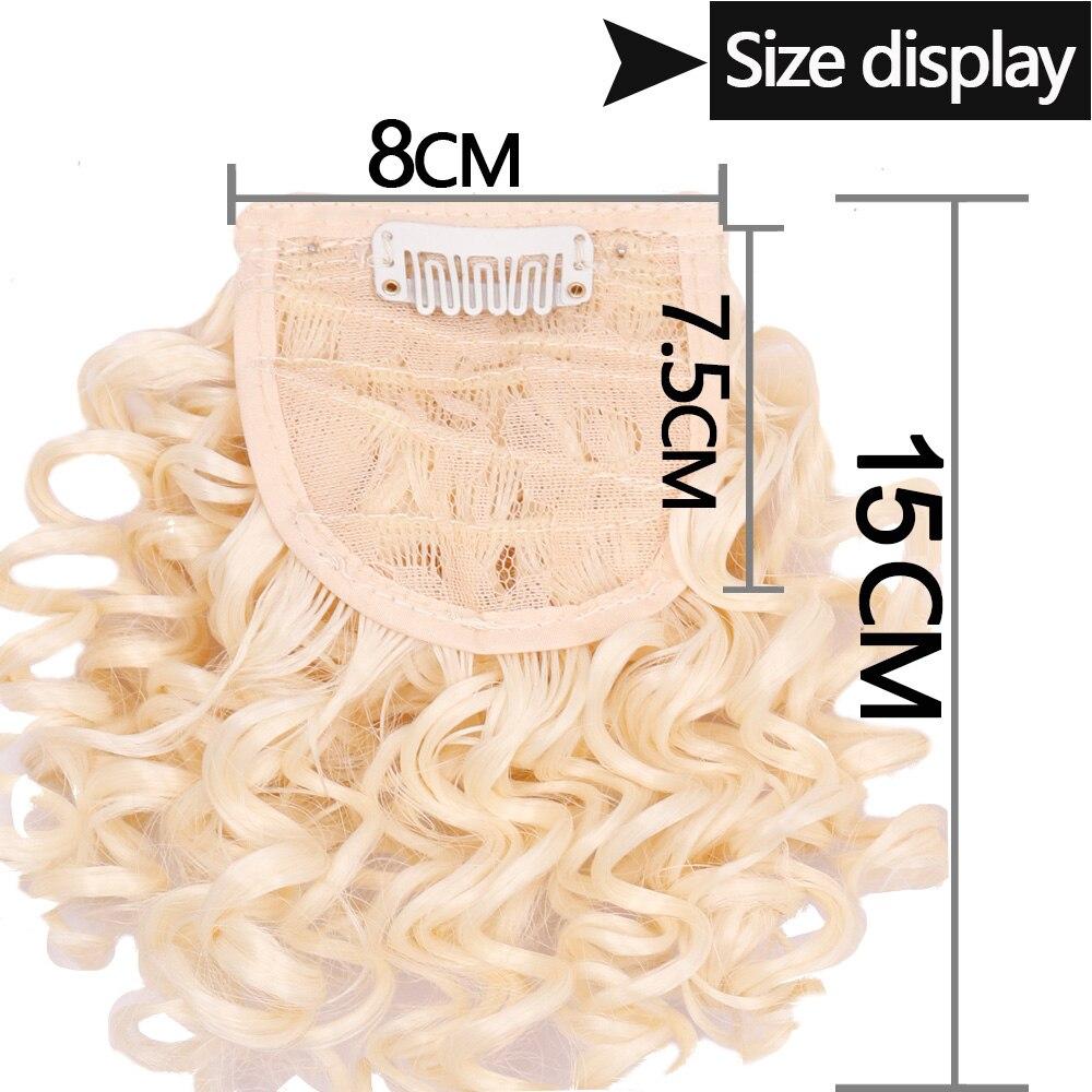 MISS WIG Edge Wig Ladies Synthetic Artificial Short Hairpin Bangs Hair Extension Piece Weird Curly Natural Hair Extension
