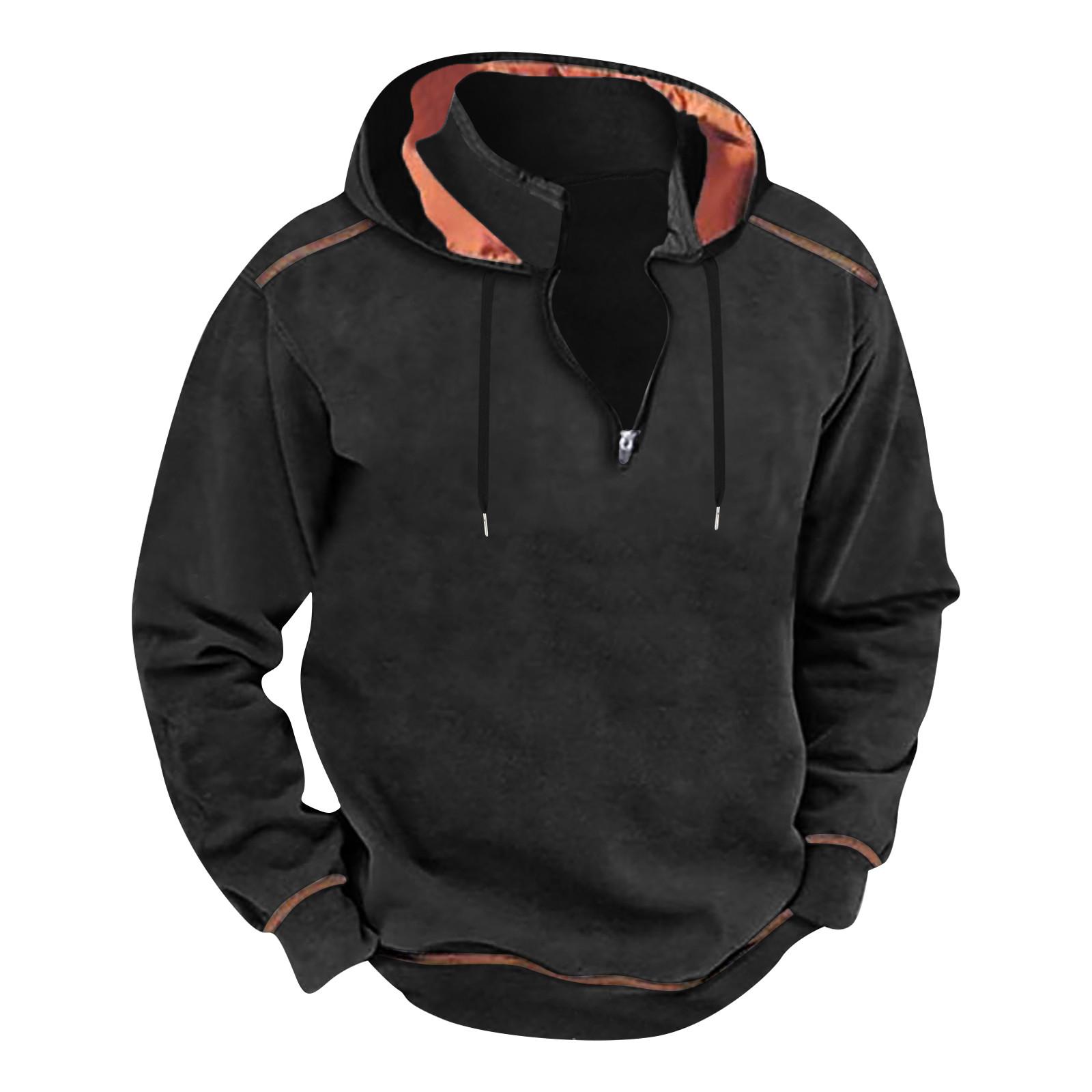 

Спортивный костюм с капюшоном, унисекс, одежда для бега, пуловер с длинными рукавами, толстовка с капюшоном L чёрный