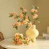 Simulation Flowers Silk White Camellias Bouquet Bedroom Decorative Artificial Pink Camellia Wedding Decorative Fake Flower