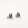 London Blue Topaz Gemstone 925 Sterling Silver Jewelry Handcrafted Studs 0.6" EE-143-9