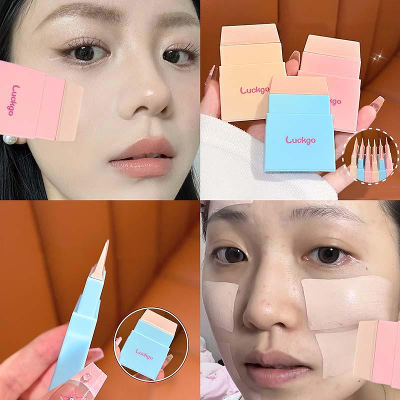 Přenosný silikonový štětec na make-up rovnoměrně nanáší pudr bez šmouh podkladová báze plochá hlava make-up pro obličej kosmetické nástroje snadno čistit