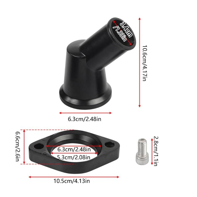 Lightweight Aluminum Water Neck Thermostat Housing 45 Degree Rotation Design Suitable For 327 350 396 454 Engine Models