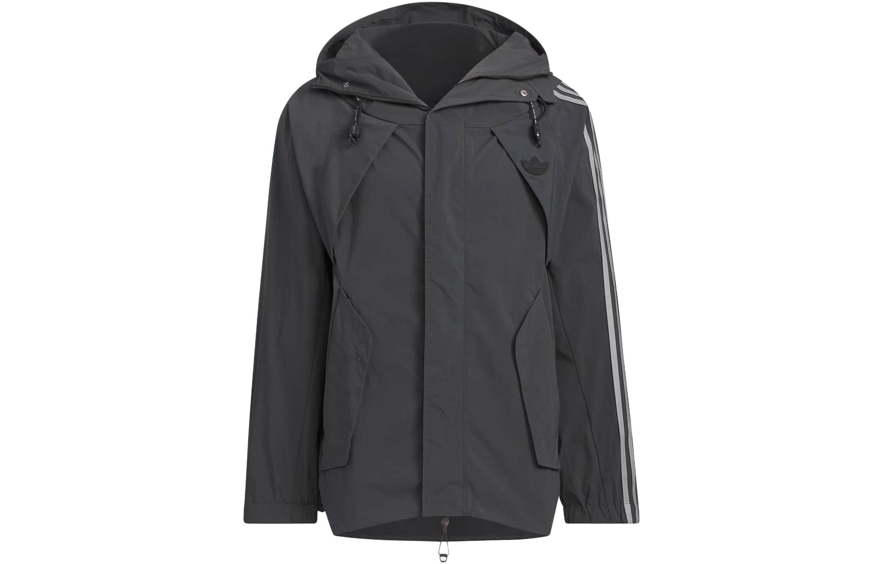 Adidas Originals Jacket Unisex Charcoal Black IX7079 XXS