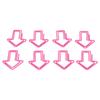 100Pcs Paper Clips Cute Unique Shape Electroplating Process Lightweight Portable Metal Paperclip
