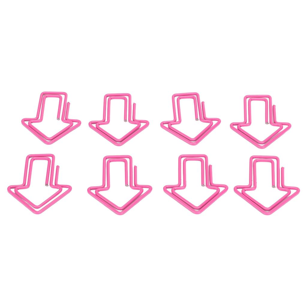 100Pcs Paper Clips Cute Unique Shape Electroplating Process Lightweight Portable Metal Paperclip