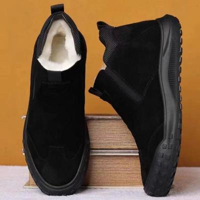 Men's Shoes Winter Cotton Shoes Padded Warm High-top