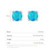 MODIAN 925 Silver Fashion Stylish Natural Opal Stud Earrings For Women Girl Fine Jewelry Anniversary Gifts Accessories