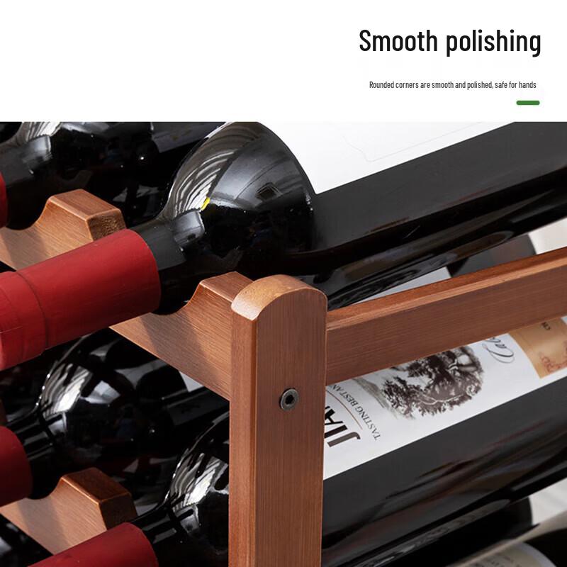 Pabey 2-Tier Desktop Wine Rack (Holds 8 Bottles)