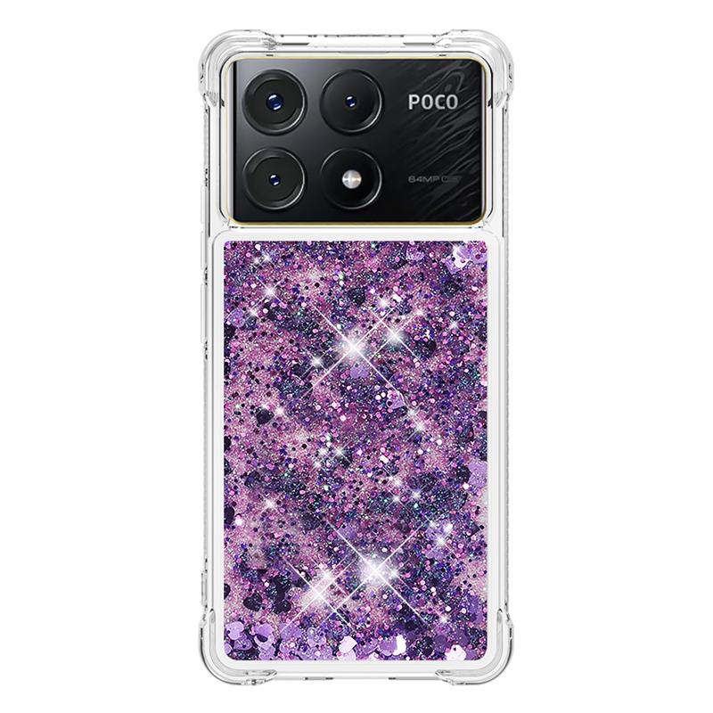 X6 Pro Case On For Fundas Xiaomi Poco X6 Pro Cover Glitter Dynamic Liquid Case For Xiomi Xiaomi PocoX6 X 6 Pro Phone Cases Etui