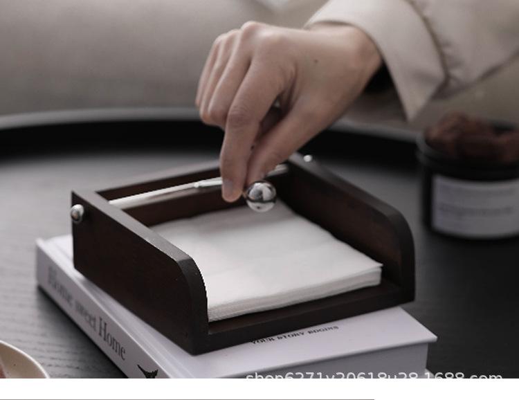 Minimalist Solid Wood Tissue Box for Dining or Coffee Table