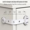 5PCS Baby Proof Strap Locks, Adjustable Childproof Cabinets Locks For Drawer, Cabinet Door, Fridge, Toilet Seat, Dishwasher, Cupboard
