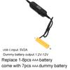 Type C 5V3A to 1.5V-12V LR3 AAA Dummy Battery Power Cable for Radios LED Light Toy Keyboard Replaces AAABatteries