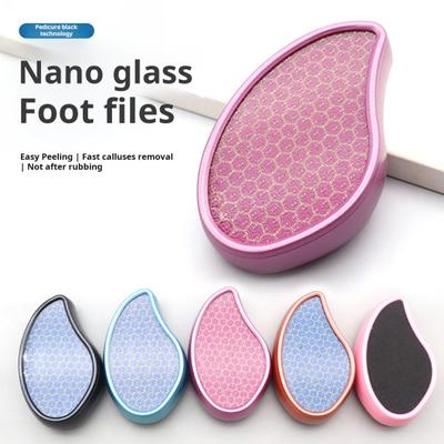 Nano Glass Foot File Callus Remover Professional Heel Scraper Foot Scrubber Dead Skin Remover Wet Dry Pedicure Foot Buffer for Soft Feet Regular