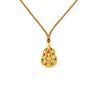 Vietnamese Gold Filigree Gourd Necklace: Rotatable, Long-Lasting, Trendy Retro Pendant