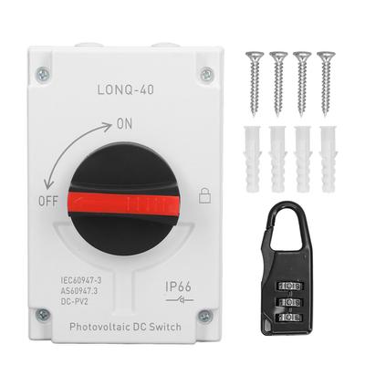 PV Solar Disconnect Switch IP66 Waterproof PV DC Switch for RV Ship DC1200V 32A 4P