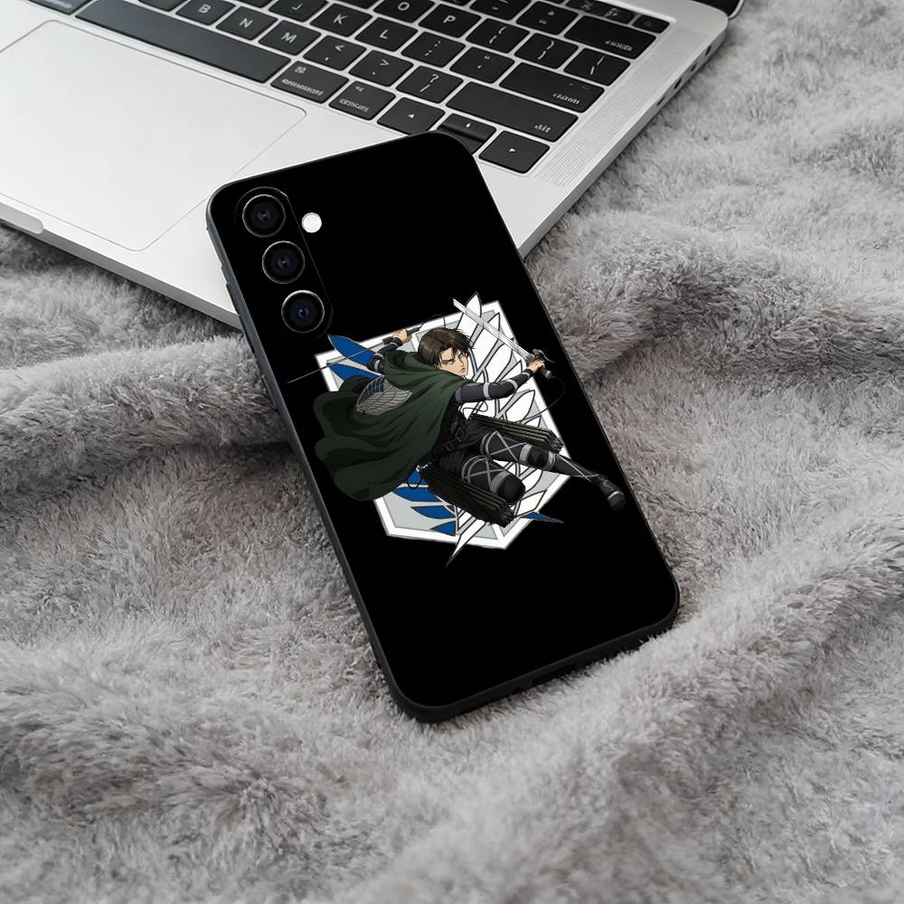A-ttack -on -Titan -Eren Y-Yeager Phone Case For Samsung Galaxy A73,A71 A72,A70,A53,A52,A51,Soft Silicone Black Cover