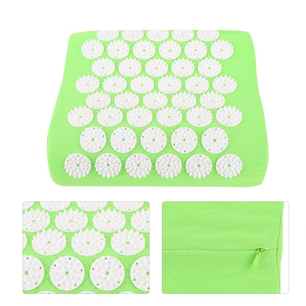 Acupuncture Massage Pillow Stress Relief Acupressure Massage Back Cushion (Fruit Green)