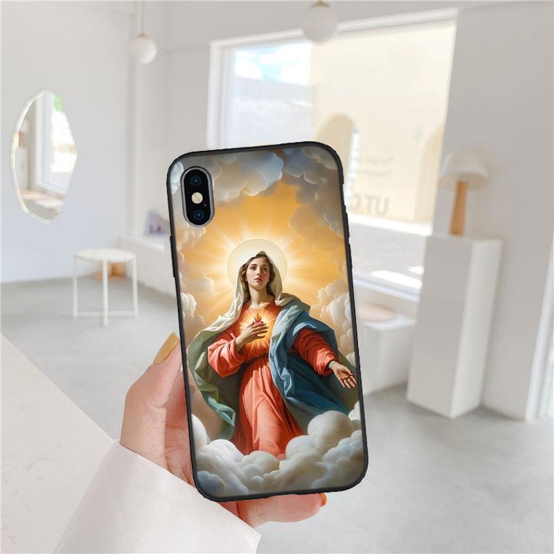 BF115 Virgen Maria Soft Shell Phone Case for Redmi Note 13 14 Pro+ Plus A3 A3X 13X 13C 13R 14S 14C 14R