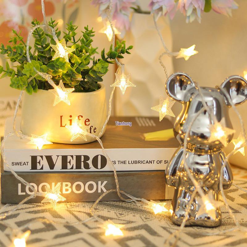 Starry Sky String Lights: Star, Night Market, & Camping Décor - Colorful Flashing Decorative Atmosphere Lights