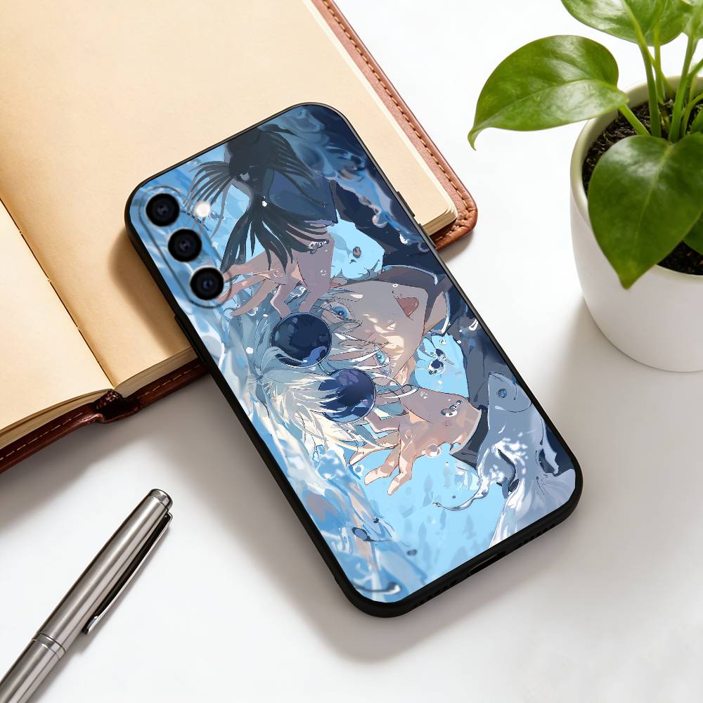 

Satoru Gojo - Landscape Mode Phone Case For Samsung Galaxy A73,A72,A71,A70,A53,A52,A51,Soft Silicone Black Cover Samsung a21s