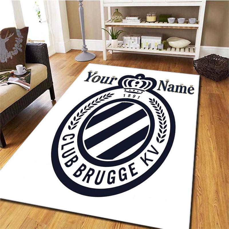 Club Brugge KV Custom Name Carpet Rug for Living Room Bedroom Home Sofa Decoration,Kids play Non-slip Floor Mat