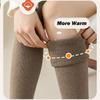 Cotton Knee High Socks High Elasticity Knitted Stocking Long Stockings