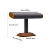 Minimalist Jewelry Display Stand Walnut Wood Structure With Soft Velvets Surfaces Space Saving Showcase Rack
