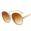 Classic Big Frame Luxury Women Sunglasses Brand Designer Fashion Plastic Vintage Round Gradient Sun Glasses Uv400 Eyewear
