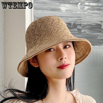 Chapéu de Verão Proteção Solar e Chapéu de Sol Vazado Chapéu de Sol Chapéu de Pescador Tecido de Primavera e Outono