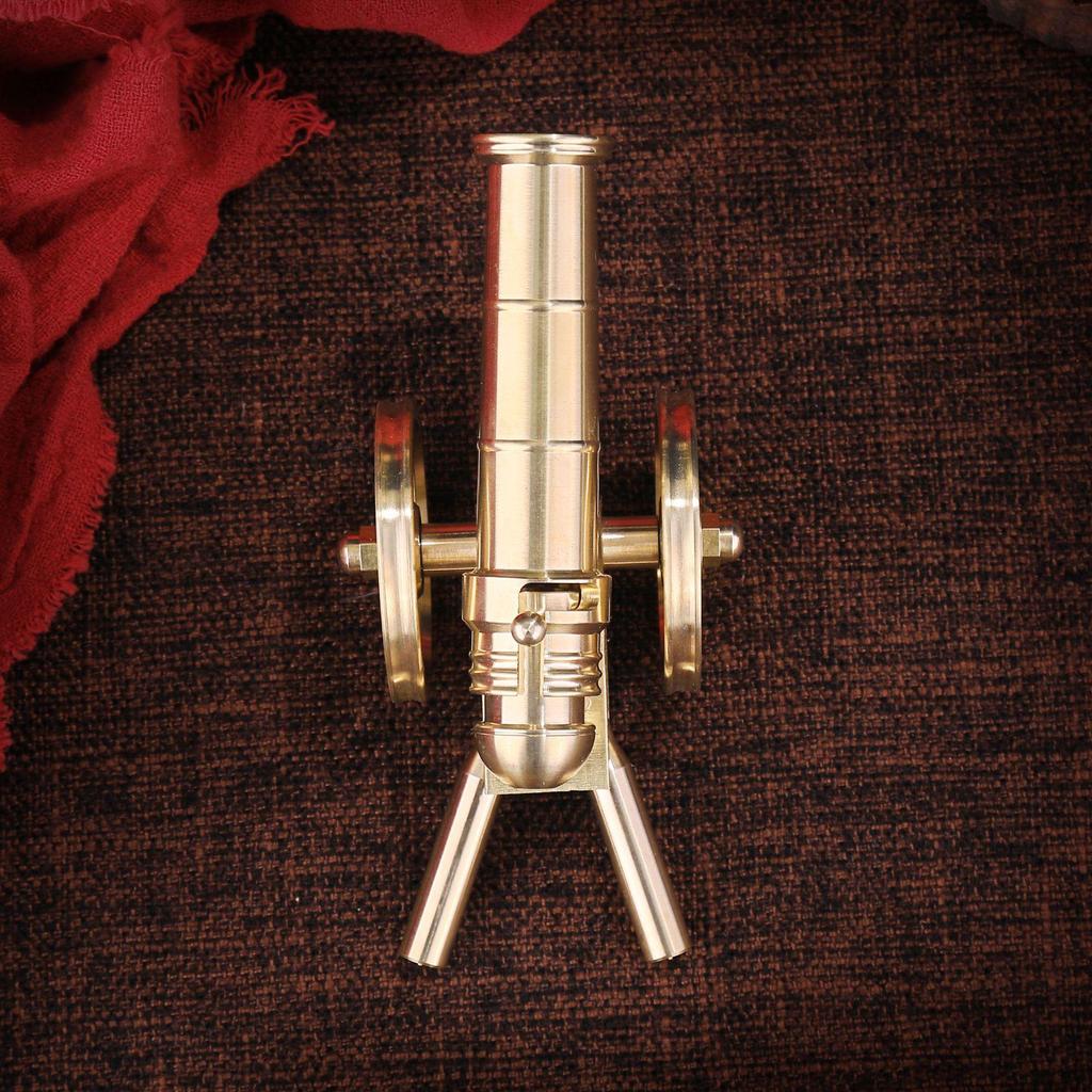 Brass Cannon Mini Models: Retro Metal Home Office Decor and Gifts