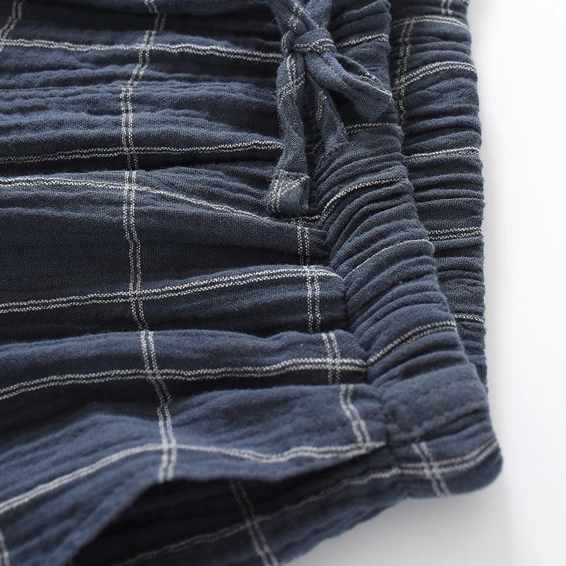 Summer Men's Lightweight Cotton Pajama Shorts: Breathable, Loose-Fit, Plus Size, Indoor/Outdoor Wear