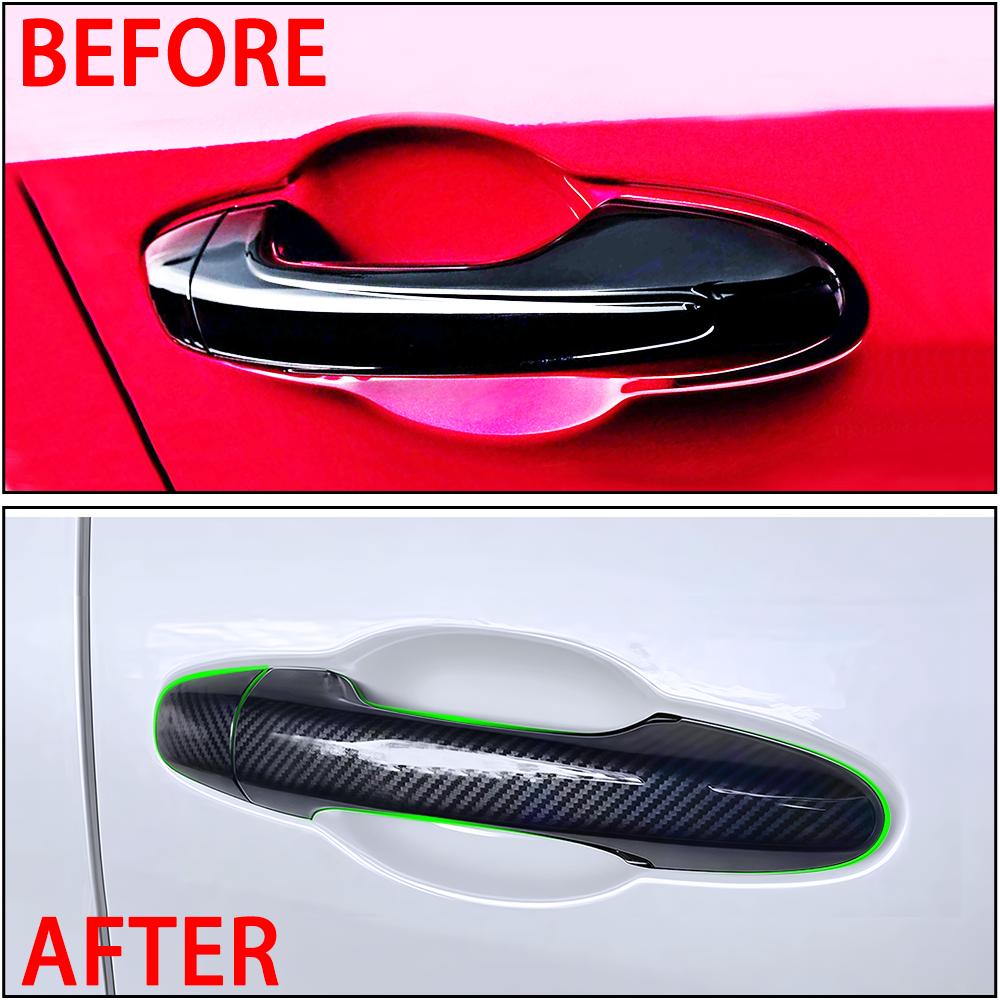 Auto Car Exterior Outer Door Handle Anti Scratch Protector Parts Cover Accessories Body Kits for Toyota Hilux Travo 2015-2026