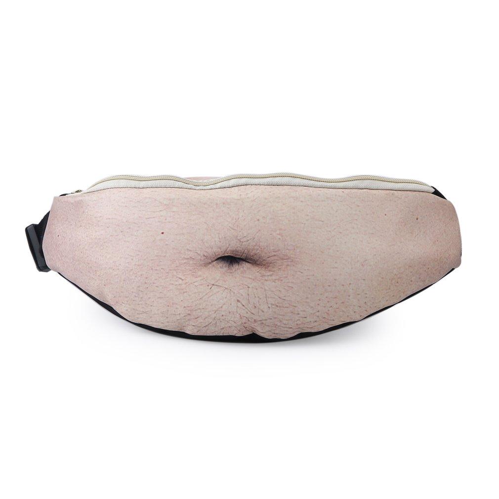 Unique Dad Bag Dad Bod Waist Bags PU Universal Skin Color Beer Fat