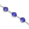 Lapis Lazuli Bracelet: Minimalist 925 Sterling Silver Gemstone Jewelry