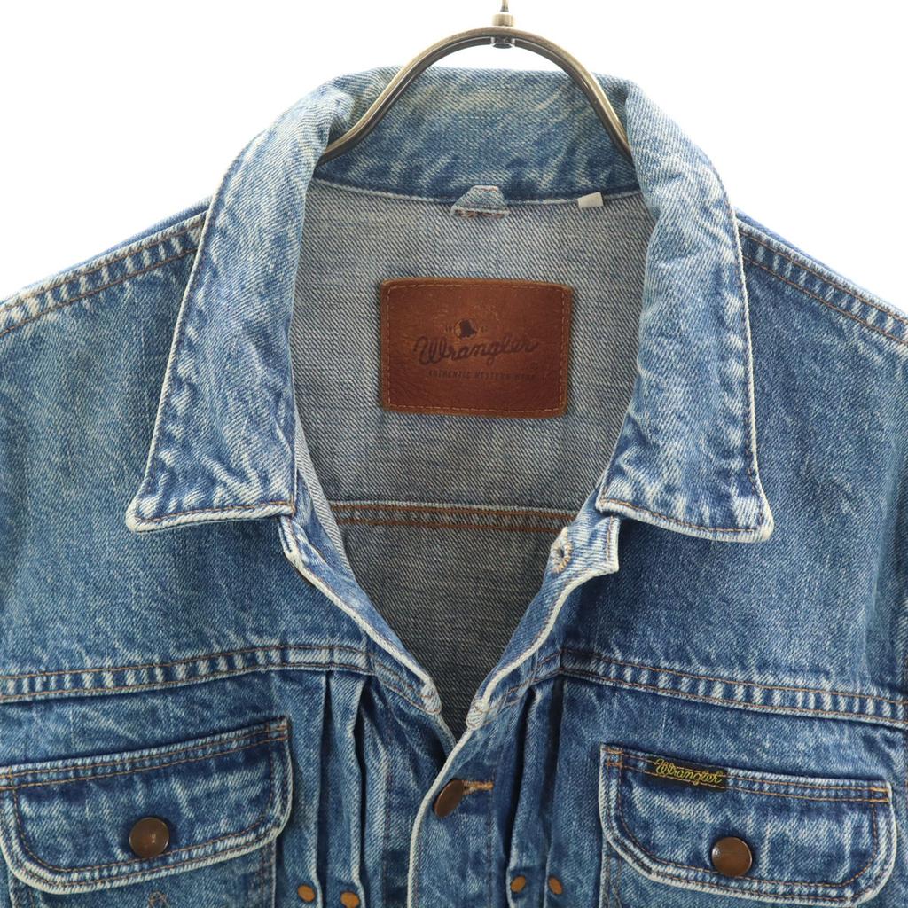 Wrangler Denim Jacket M Wash blue Denim jacket trucker Men's Used