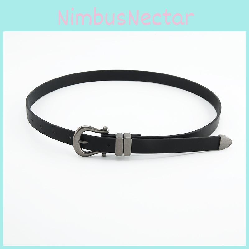 New 2023 Summer American Retro Leather Belt Women's Jeans Belt Simple Casual Fashion Belt