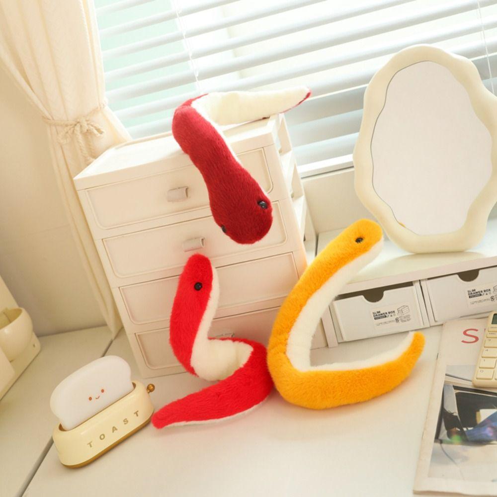 Stuffed Animal Snake Plush Doll Soft Cotton Simulated Snake Plush Stuffed Snake Toy  Birthday Gifts