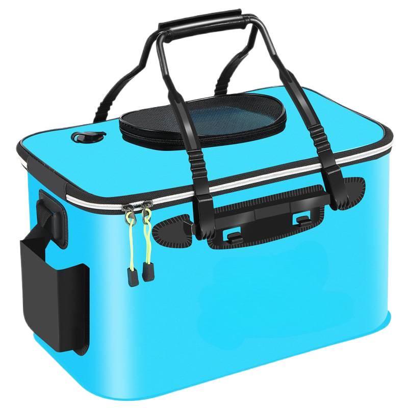 Faltbarer Fischeimer mit Deckel - Aufbewahrungs- & Transportbehälter für lebende Fische, Langlebig & Verdickt, Kostenloser Versand