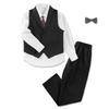 Suit for Dress Bow for Kindergarten Entrance School Entrance Graduation 140 [LOLANTA] Children's Boys, Formal, Vest, Shirt, Pants, Tie, Tie, Plain,