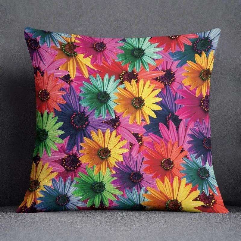 Color Ins Abstract Pillowcase Sofa Cushion Living Room Bedroom Square Pillow Cover Home Fabric Decoration