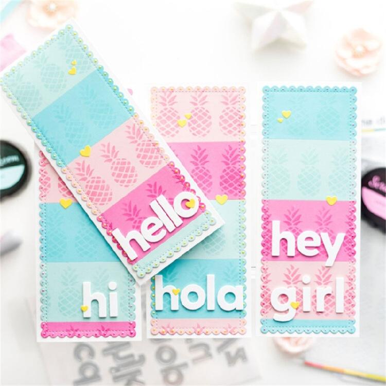 Skiktade stansade metallpräglingsstenciler kolstålsstansmönster scrapbooking-dörr för korttillverkning journal fotoalbum